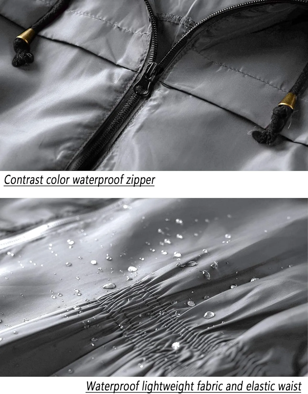 Lomon Women Waterproof Lightweight Rain Jacket Active Outdoor Hooded Raincoat