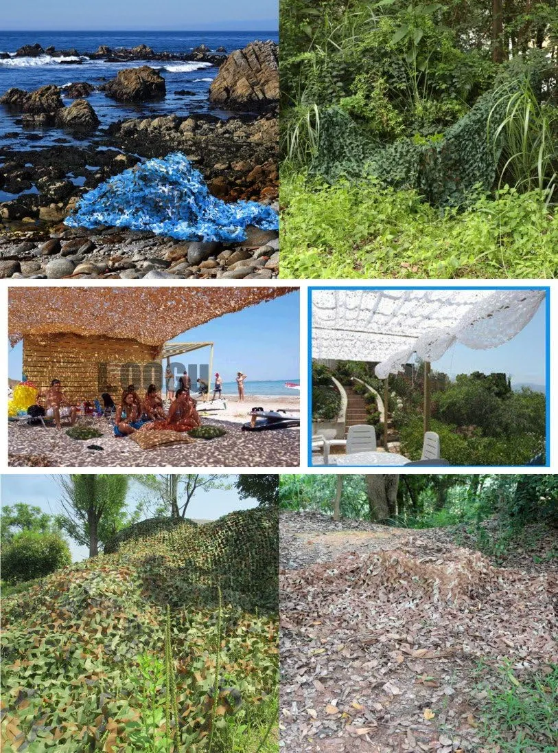 LOOGU Camo Netting, Camouflage Net Blinds Great for Sunshade Camping Shooting Hunting