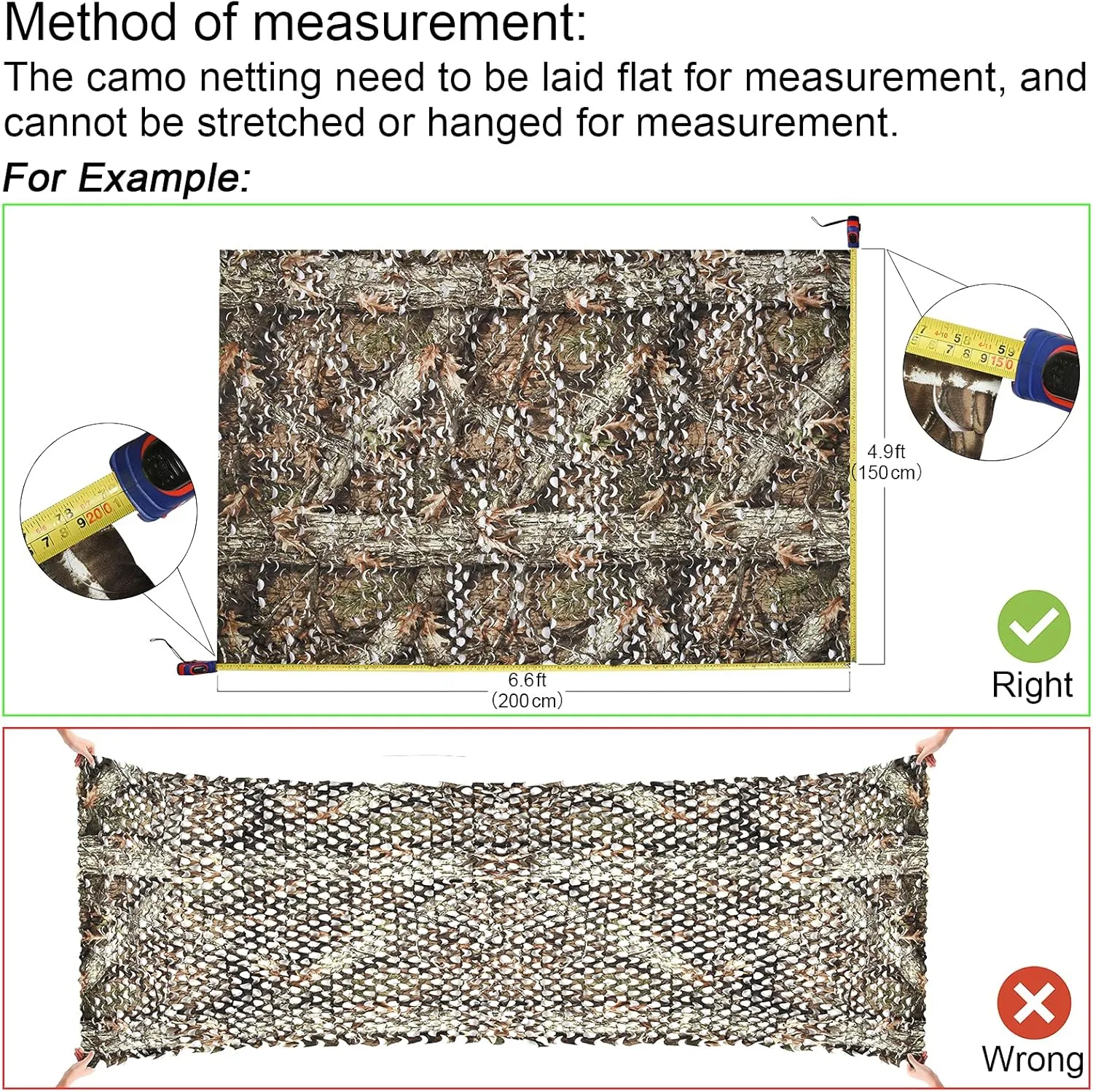 LOOGU Camo Netting, Camouflage Net Blinds Great for Sunshade Camping Shooting Hunting
