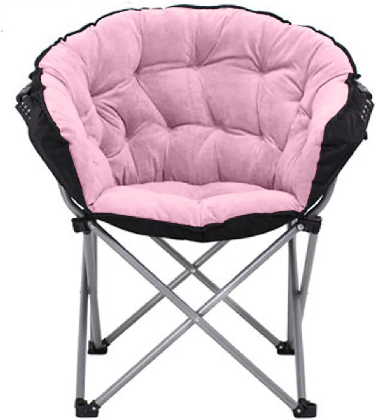 Lounge Portable Folding Chaise Lounge Chair omic Wave Design for Poolside Beach Camping Padded Recliner