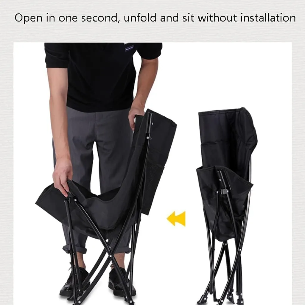 Luxury Folding Chair Fashionable Folding Chair Outdoor Fishing Chair Camping Chair Strong Bearing Capacity Foldable Home Recliner Folding Chair Comfortable