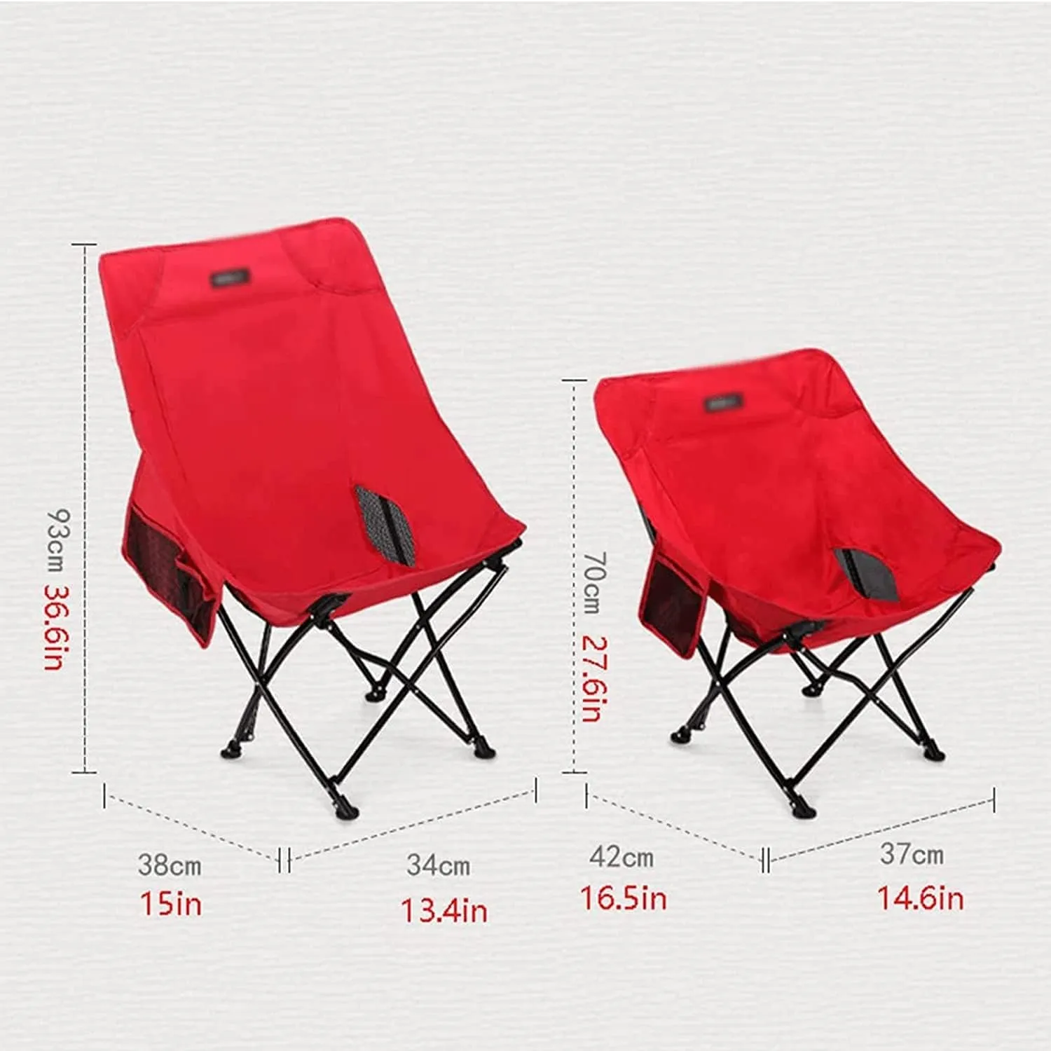 Luxury Folding Chair Fashionable Folding Chair Outdoor Fishing Chair Camping Chair Strong Bearing Capacity Foldable Home Recliner Folding Chair Comfortable