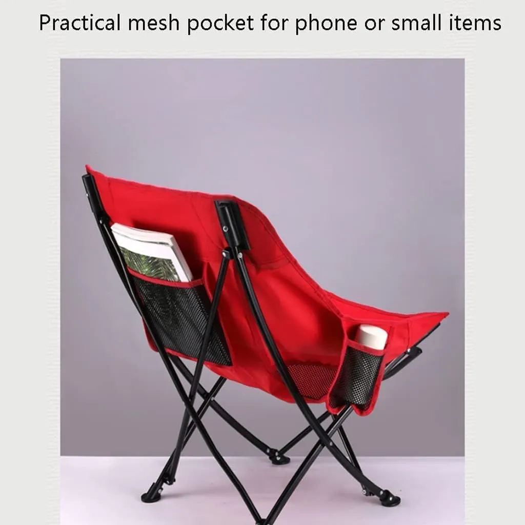Luxury Folding Chair Fashionable Folding Chair Outdoor Fishing Chair Camping Chair Strong Bearing Capacity Foldable Home Recliner Folding Chair Comfortable