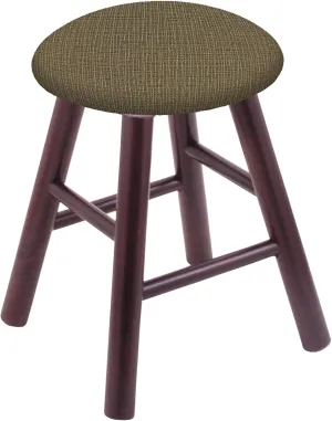 Maple Vanity Stool in Dark Cherry Finish with Graph Cork Seat