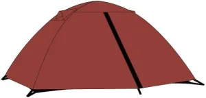 Mars Red Spacious 4 Person Dome Tent,Double Layer,Waterproof,Easy Setup for Family Camping