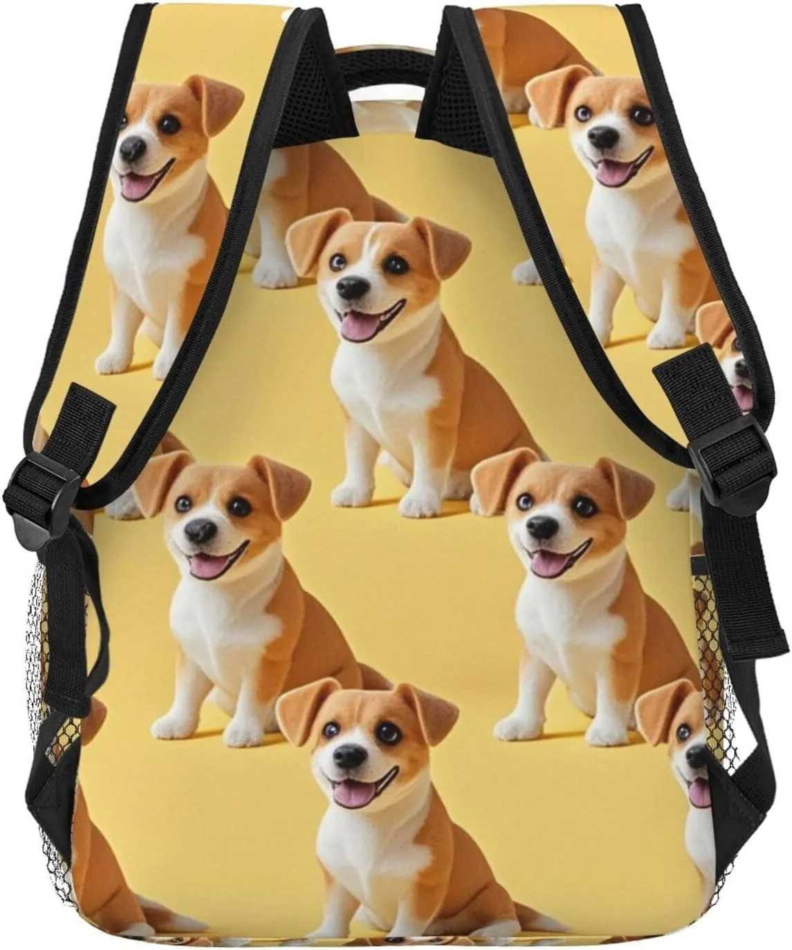 Men Women Lightweight Dog Lovers Art Daypack Bookbag Big Capacity Carry On Bag With Side Pockets for Camping Travel Bicycle