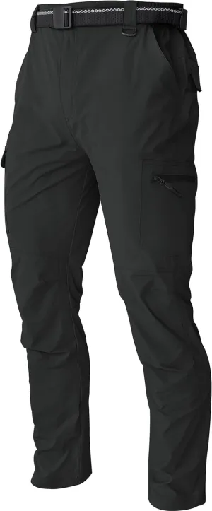 Men's Cargo Work Hiking Pants Lightweight Water Resistant Quick Dry Fishing Travel Camping Outdoor Breathable Multi Pockets