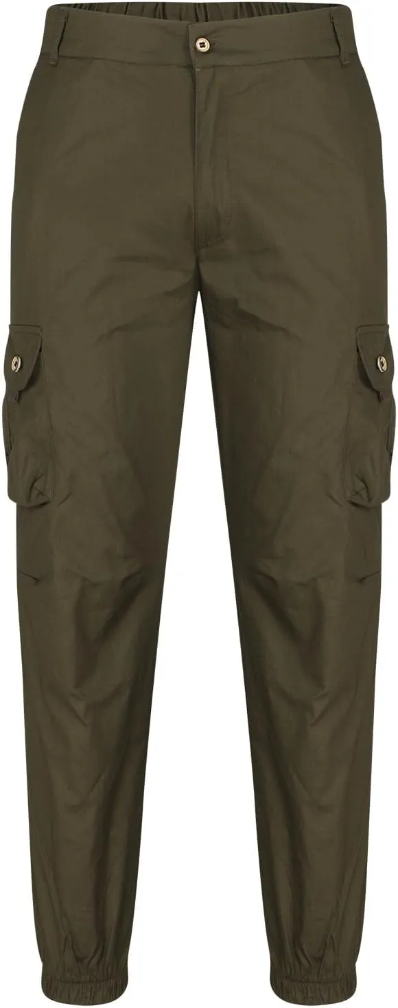 Men's Waterproof Hiking Pants Slim Fit Lightweight Cargo Joggers Stretch Quick Dry Outdoor Pants with Pockets