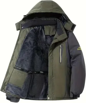 Men's Winter Coats Water Resistant Ski Snowboarding Jacket Warm Mountain Windbreaker Hooded Raincoats for Outdoor