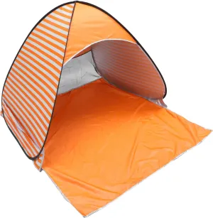 Milisten 1Set Automatic Beach Tent Easy Setup Outdoor Sun Shelter for Camping Protection Portable Picnic Tent Striped Design for Family Beach Days