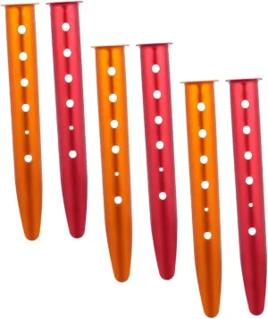 Milisten Tent Pegs Stakes 6pcs Ground Nail Stakes for Tent Camping Hammer Included and Easy to Use
