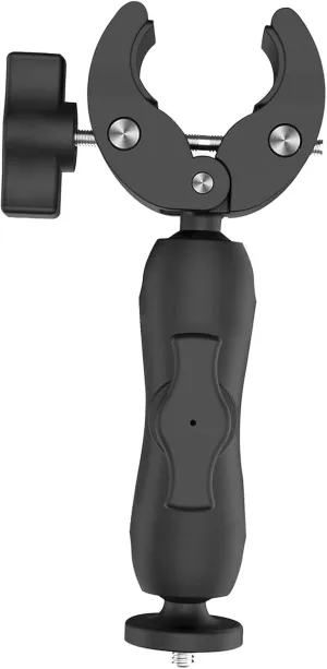 Mini Mount,Clamp RV Pole Mount for Mini,Starlink Mini Pole Clamp Mount,Adjustable Angle Pole Clamp Mount with Adapter for On RV Ladders Yacht Poles (Mount and