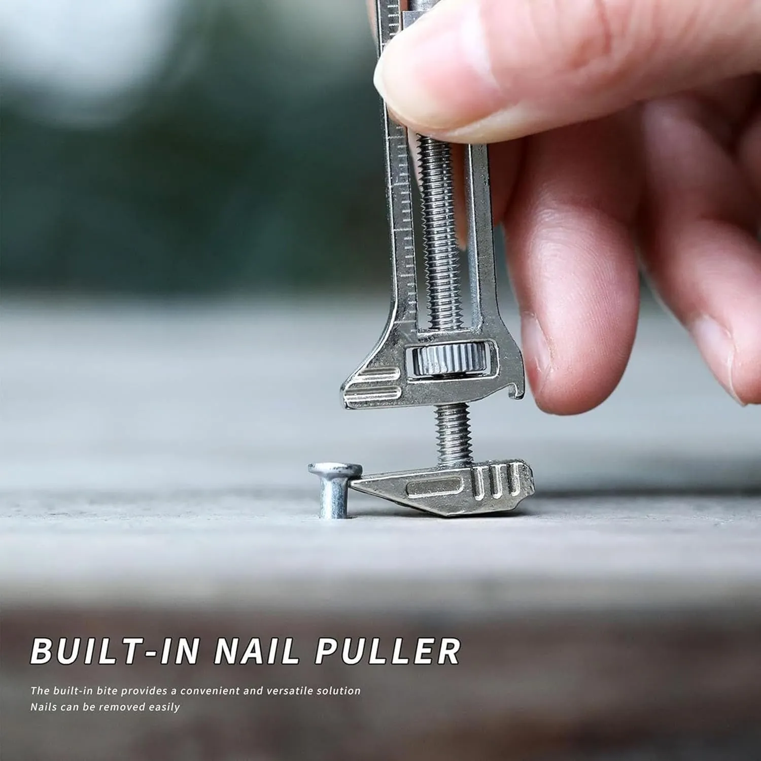 Mini Multitool Wrench, Compact Titanium Multitool, Mini Alloy Multi-Tool for Everyday Prep, Adjustable Pocket Multitool Mini Wrench, Bottle Opener Keychain Multitool, Nail Puller(Color:2Pcs)