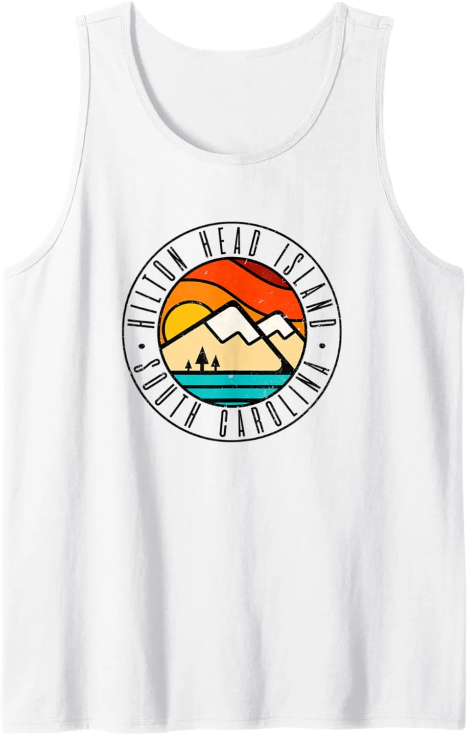 Minimalist Outdoors Hilton Head Island South Carolina SC Tank Top