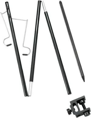 Mipcase Camping Lantern Hook Hanger Outdoor Light Stand Lightweight Aluminum Folding Mini Lamp Pole for Tent Lantern