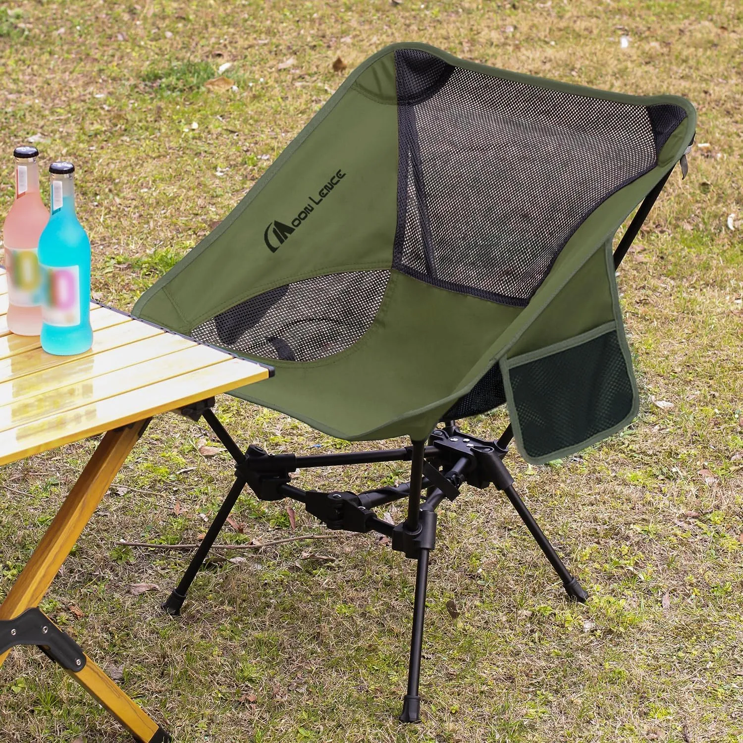 MOON LENCE Portable Camping Chair Backpacking Chair - The 4th Generation Ultralight Folding Chair - Compact, Lightweight Foldable Chairs for Hiking Mountaineering, Beach