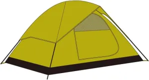 Moss Green 2 Person Camping Tent with Rain Fly, Lightweight, Waterproof & Easy Setup for 3-Season Use