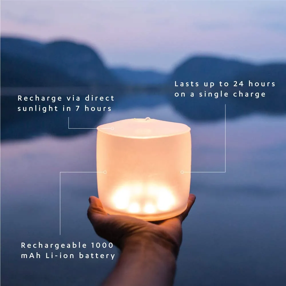 MPOWERD Luci Lux: Solar Inflatable Lantern Rechargeable via Solar or USB-C