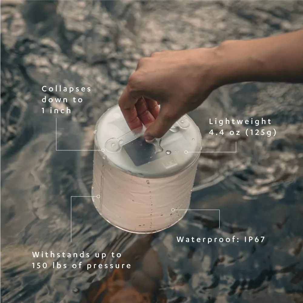 MPOWERD Luci Lux: Solar Inflatable Lantern Rechargeable via Solar or USB-C