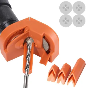 Multipurpose Drill Bit Sharpener for All Bits Mill Drill Machine Blade Sharpening Tool with 4 Grinding Wheels Completed in 5 Seconds