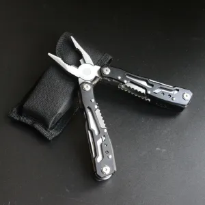 Multitool 12-in-1 Stainless Steel Spring-Action Pliers, multitool with pocket clip,Camping Survival Hiking Bottle Opener Screwdriver repair