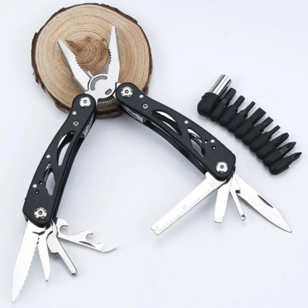 Multitool Folding Pliers Portable Survival Tool Bottle Opener, Screwdriver, Scissors Men Dad Gift for Outdoor Camping, Fishing, Survival, Hiking