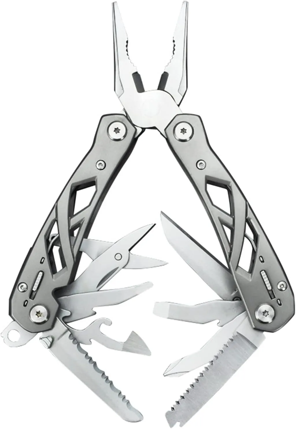 Multitool Pliers with Safety Lock Portable Stainless Steel Pliers Folding Knife Saw EDC Multi Tool for Outdoor Camping Fishing Hiking Man's Gift