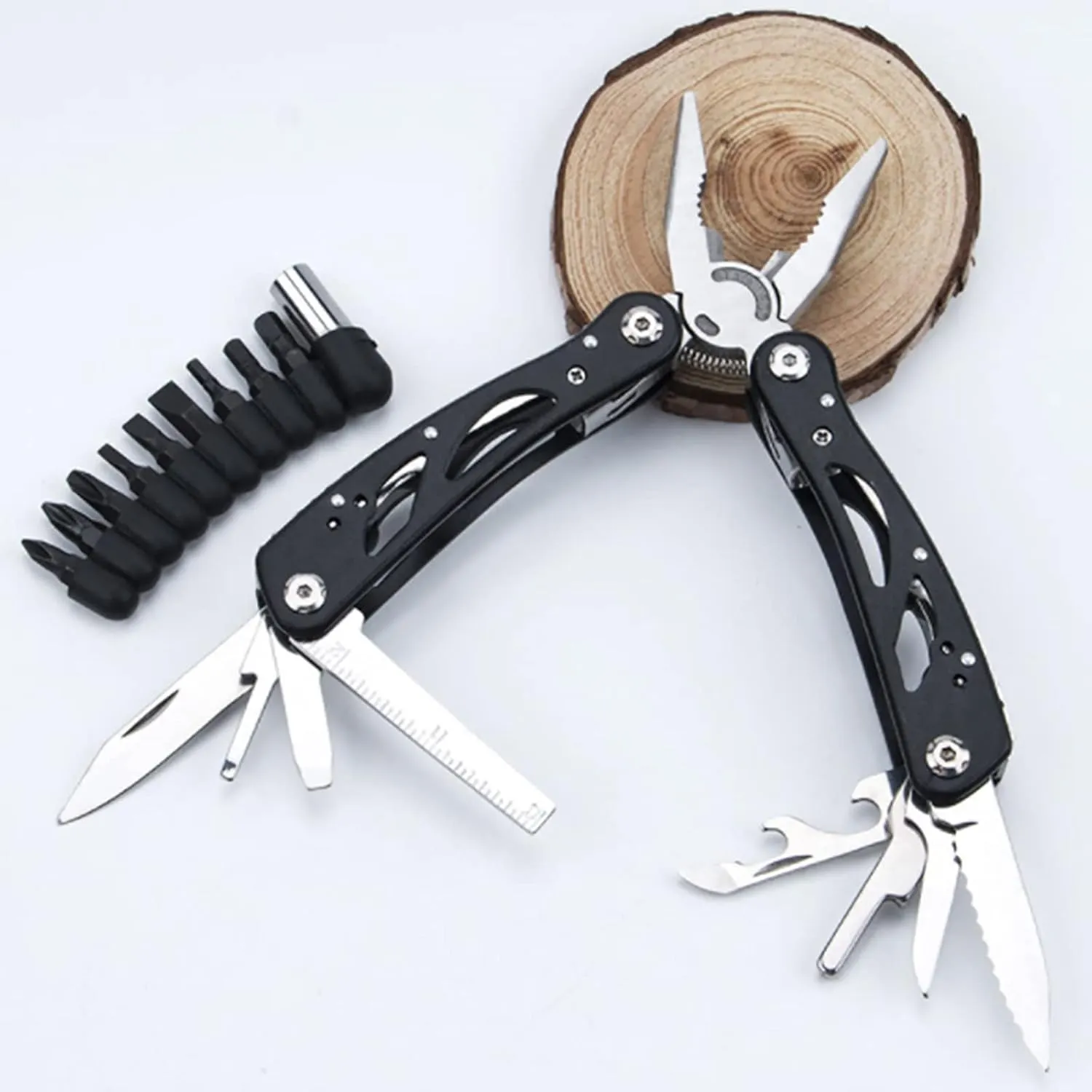 Multitools Pliers, Stainless Steel Foldable Multitool Pocket Pliers, Bottle Opener, Screwdriver for Camping, Outdoor Activities, Repairing