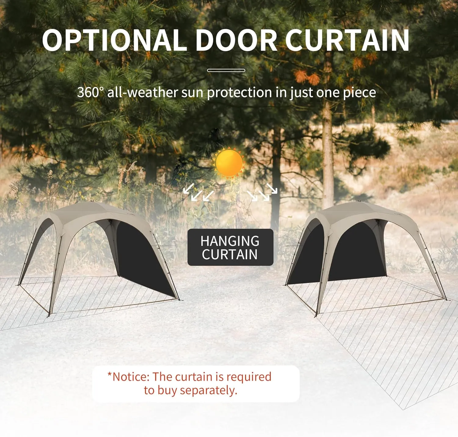 Naturehike Cloud Boundar Camping Tent, 60S Easy Setup Instant Pop up Tents for Camping,Canopy Tent for Sporting Events, Tailgating, Camping, Outdoor Activities