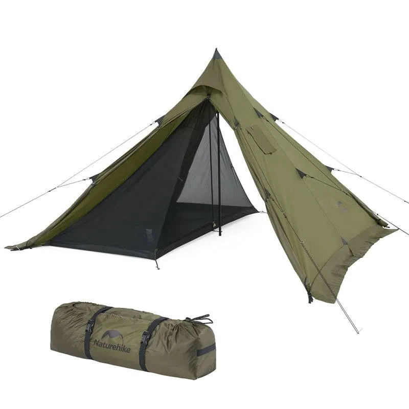Naturehike Flame Retardant 4-Season Camping Tent with Stove Jack