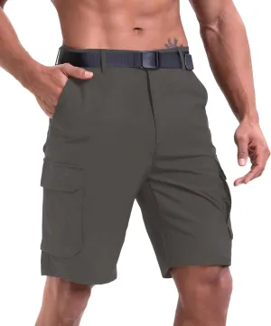 NATUVENIX Hiking Shorts Men Quick Dry Mens Cargo Fishing Shorts for Men Lightweight Golf Shorts Stretch Summer Work