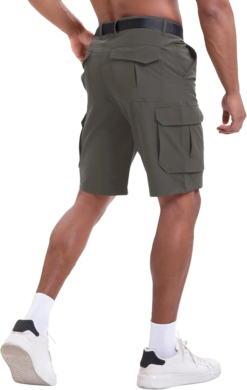 NATUVENIX Hiking Shorts Men Quick Dry Mens Cargo Fishing Shorts for Men Lightweight Golf Shorts Stretch Summer Work