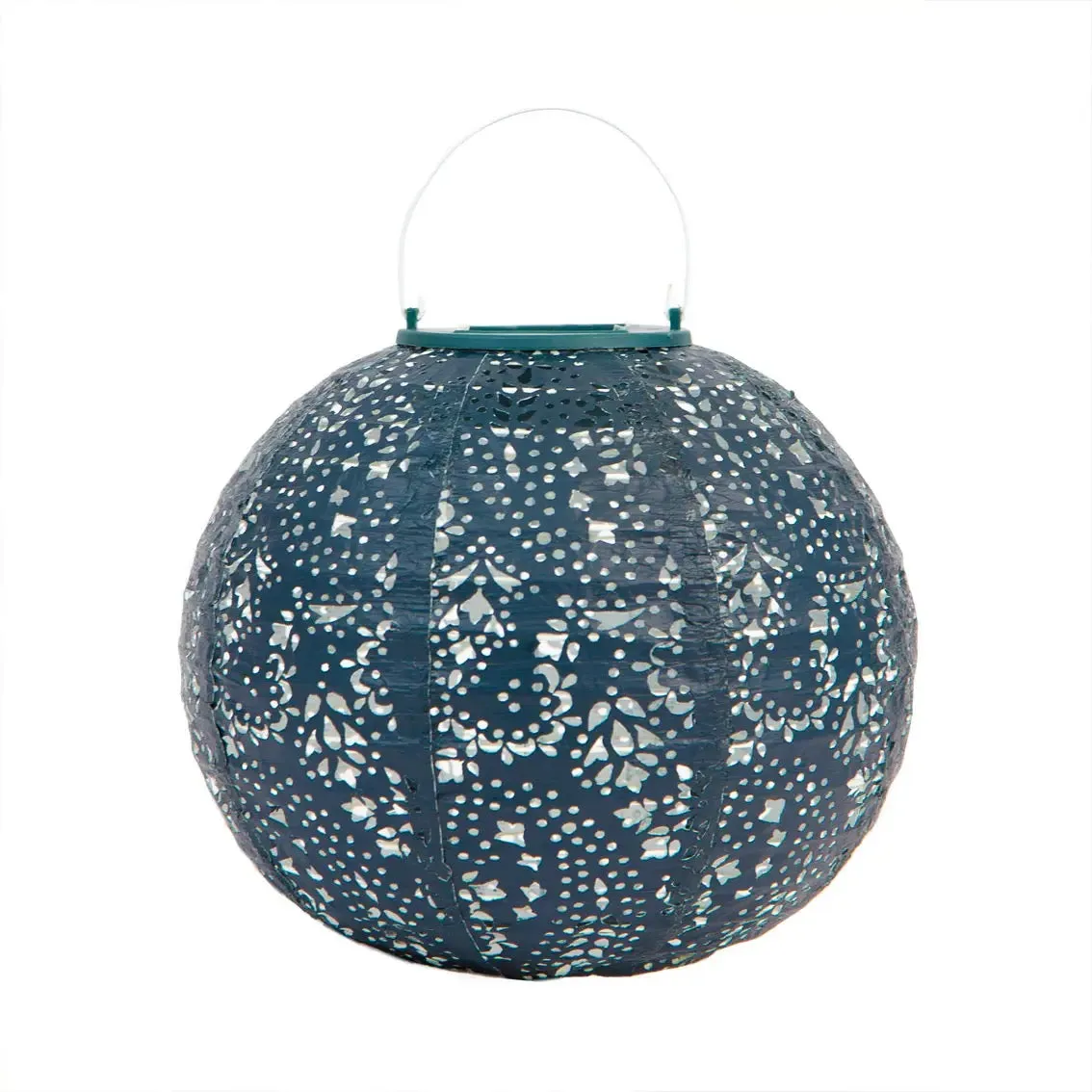 Navy Outdoor Solar Lanterns for Garden - 2 Pack
