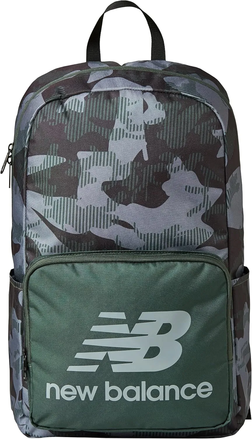 New Balance Backpack, Core Performance Daypack Small Hiking Bag, Green, One Size