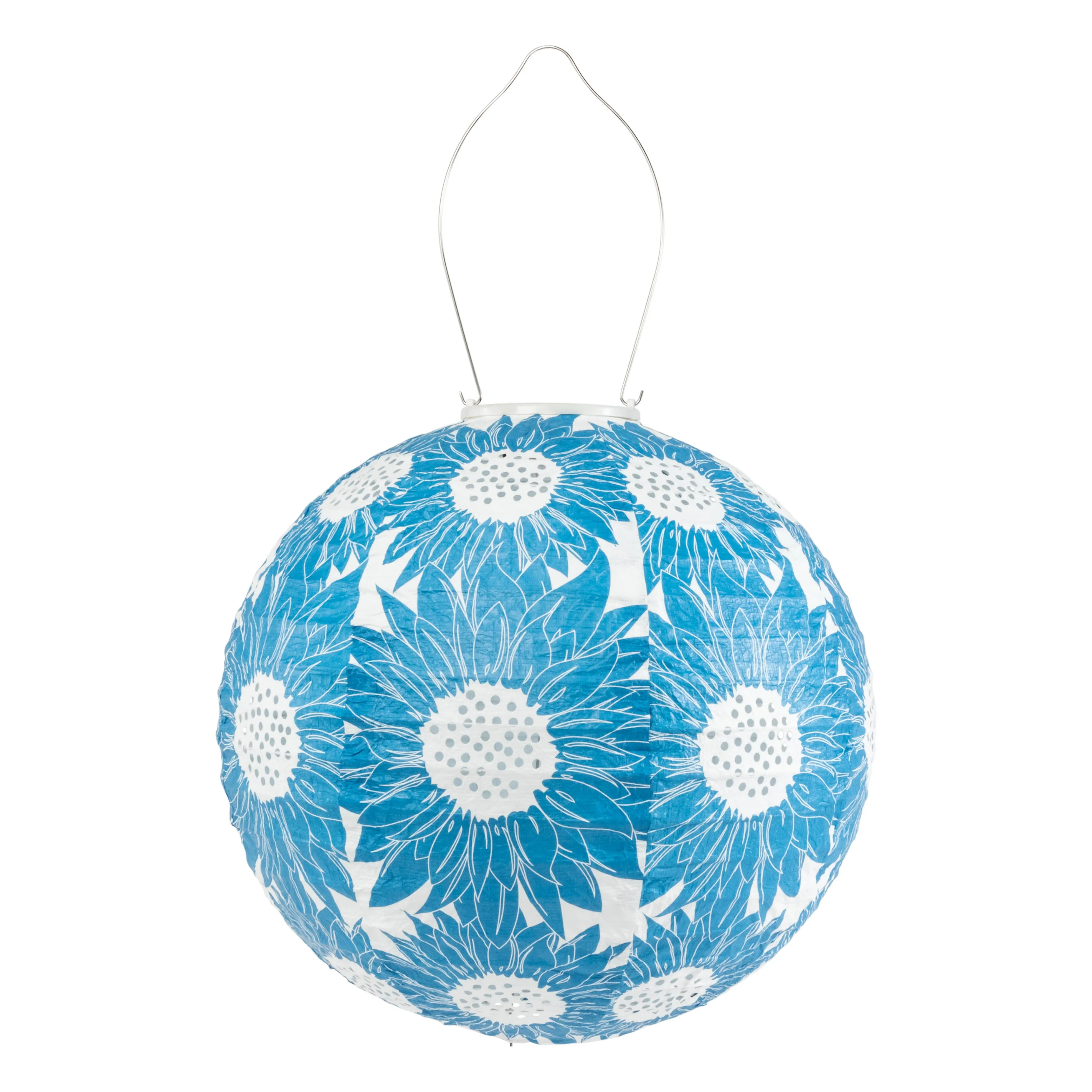 *NEW* Stella Print 12" Globe Solar Lantern - Sapphire Blue