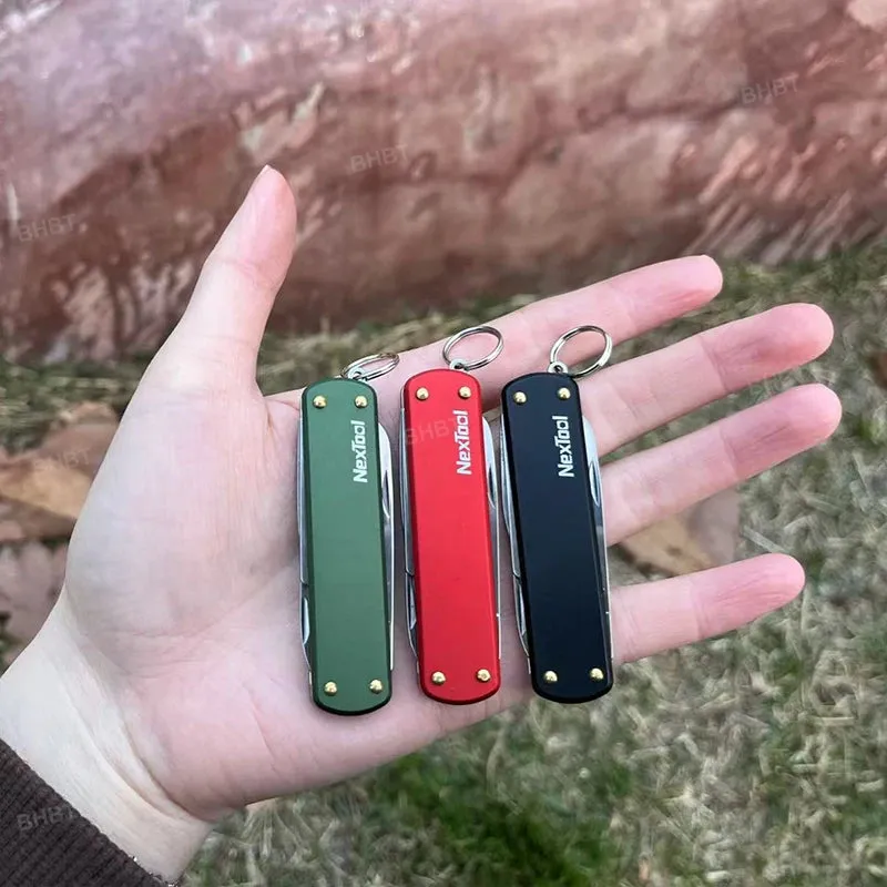 NEXTOOL EDC Mini Knife Multitool with Scissors and Screwdriver for Outdoor Use