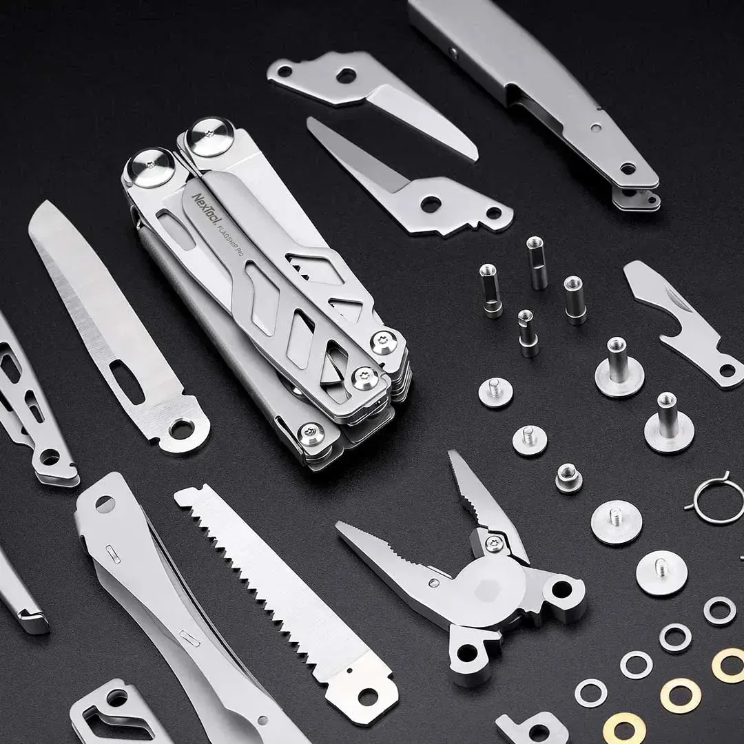NEXTOOL Flagship Pro 16-in-1 Multitool with Pliers and Knife for EDC and Outdoor Use