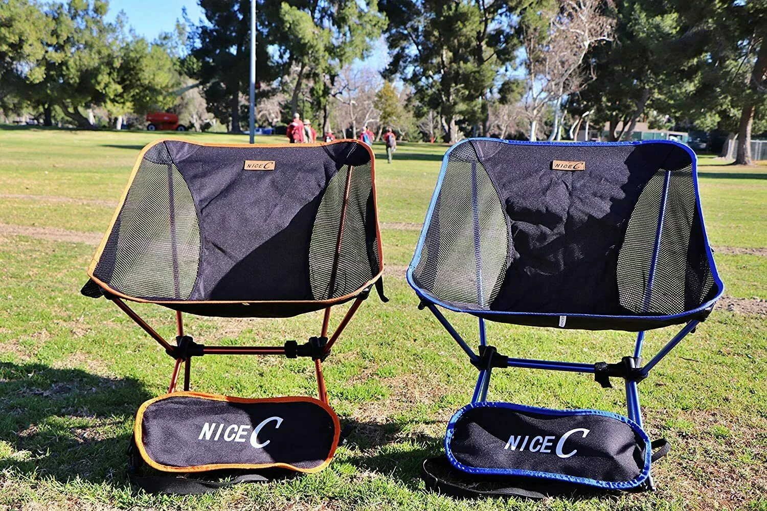 NiceC Ultralight Portable Folding Backpacking Camping Chair with 2 Storage Bags