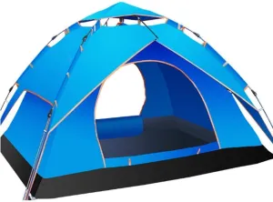 NIEH Camping Tents,3-4 Person Automatic pop up Tent has Two Using Ways,Double Layers Waterproof,Perfect for Beach,Outdoor,Hiking