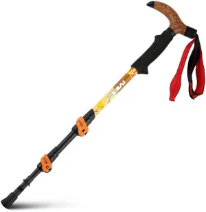 Nordic Walking Trekking Poles-Antishock，Telescopic Ultralight for Hiking, Camping, Mountaining, Backpacking, Walking, Trekking