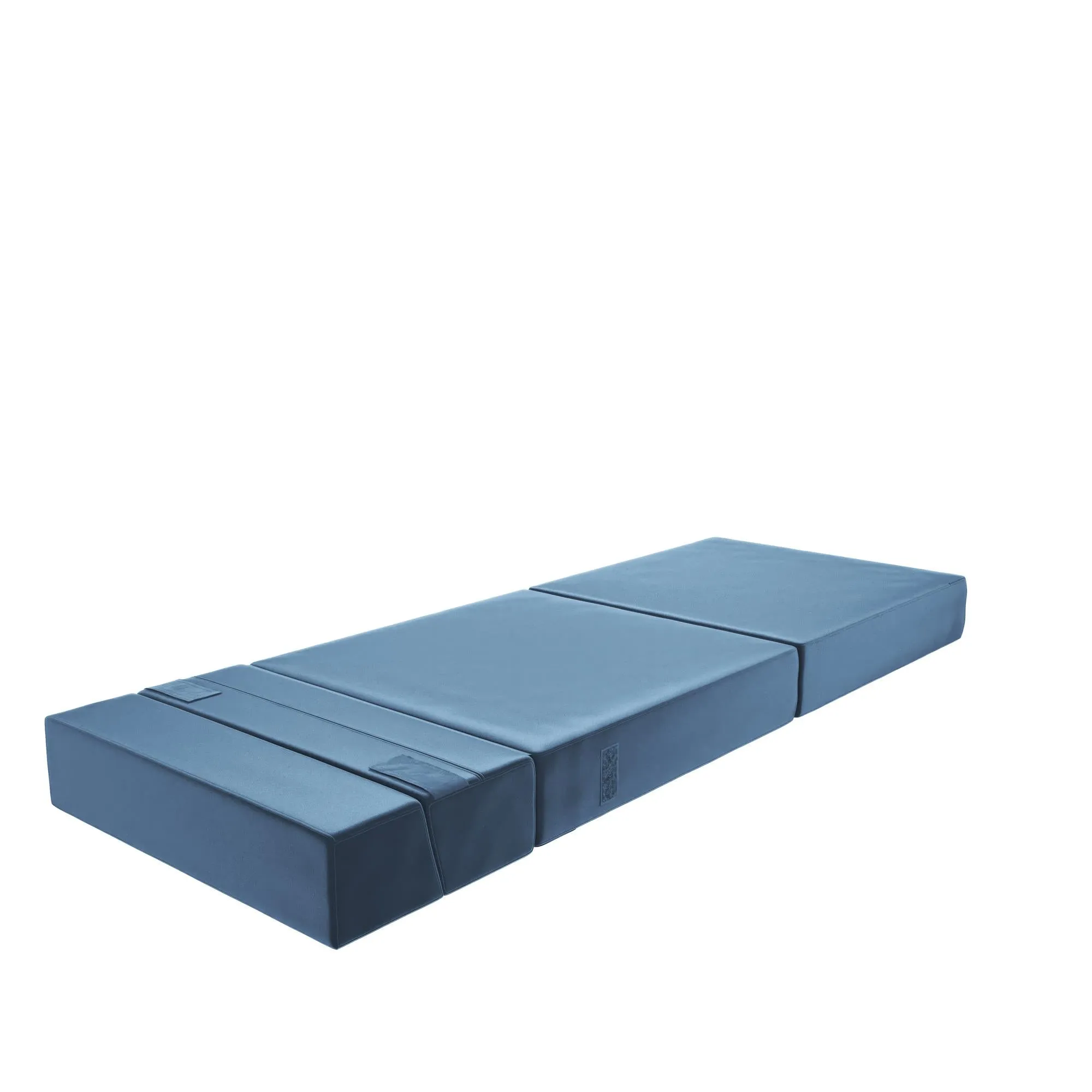 Novogratz The Flower Velour Modular Chair & Lounger - Indigo Blue|Fauteuil modulaire et chaise longue The Flower de Novogratz en velours - bleu indigo