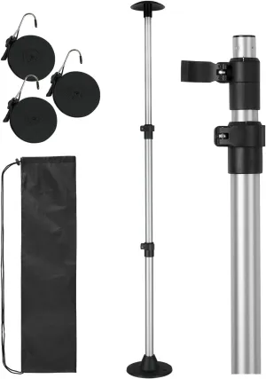 OCEANBROAD Boat Cover Pole System Adjustable Telescoping Aluminum Pole with Straps and Storage Bag, Power Poles for Boats for V Hull/Jon/Pontoon Boat, 1 Pack