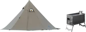 OneTigris Northgaze Hot Tent and Tiger Roar Wood Stove Combo