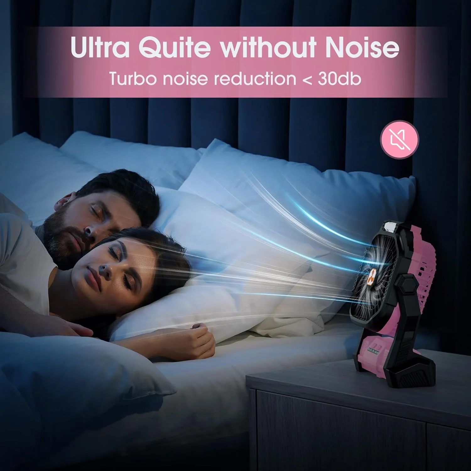 ONLYNEW Portable Fan Rechargeable, 20000mAh Cordless Battery Powered Table Fan with LED Lantern, USB C Battery Operated for Travel Home Camping Tent Office Beach Desk Fishing Pink