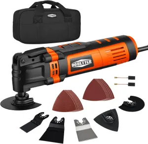 Oscillating Tool, 3.5Amp Oscillating Saw, Oscillating Multitool with 6 Variable Speed 4.5° Oscillation Angle, Carry Bag and Accessories -DB073545