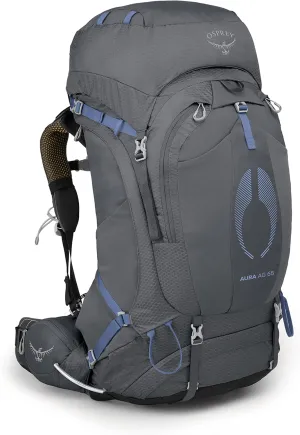 Osprey Aura AG 65L Women's Backpacking Backpack, Tungsten Grey, WM/L