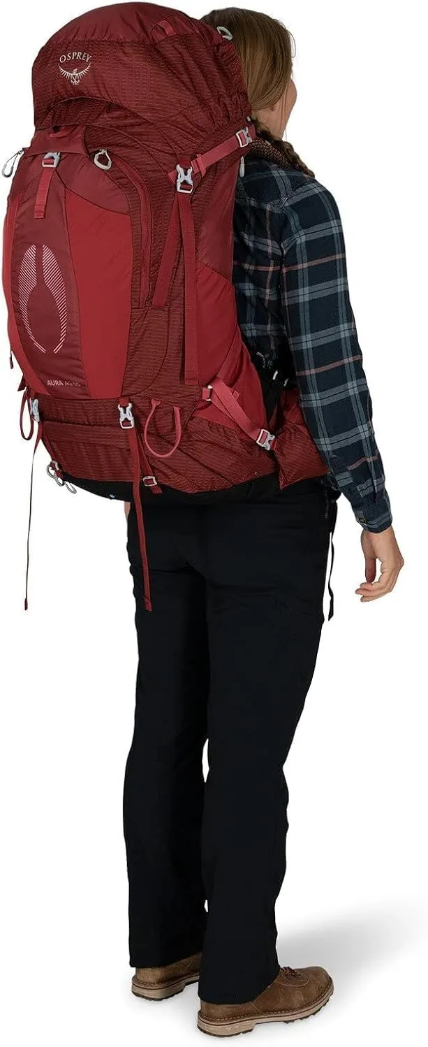 Osprey Aura AG 65L Women's Backpacking Backpack, Tungsten Grey, WM/L