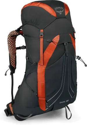 Osprey Exos 38L Men's Ultralight Backpacking Backpack, Blaze Black