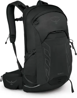 Osprey Talon 22L Men's Lightweight Hiking Backpack with Hipbelt, Black/Coal Grey