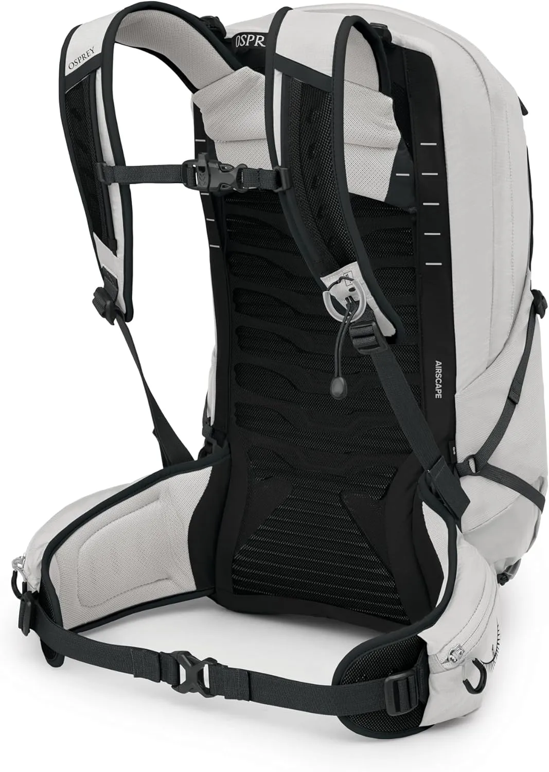 Osprey Talon 22L Men's Lightweight Hiking Backpack with Hipbelt, White/Black